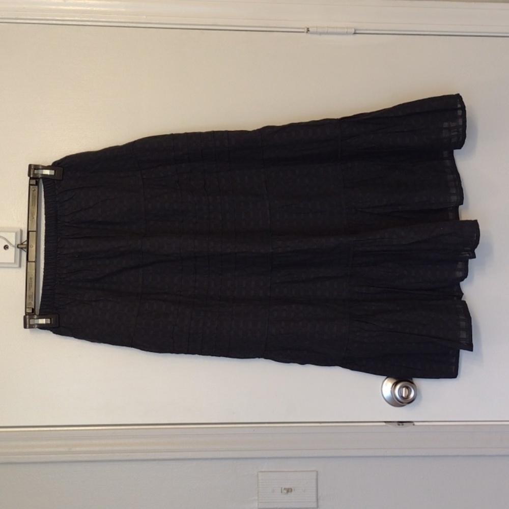 NEW American Eagle Outfitters Black 100% Cotton Maxi Skirt size XXS